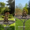 Good Directions 33" Copper Buddha Bird Bath - Pewter - 2 of 4