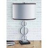 29" Retro Metal Table Lamp with Base Switch Silver - Ore International - image 2 of 3