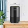 SEVOBAL Air Purifiers for Home H13 HEPA Filter 360 Air Inlet Aromatherapy for Pets and Smoke, Black , 16.06"*15.91"*13.78" - 4 of 4