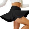 FIONECA Tennis Skirt for Women with Pockets Shorts Crossover High Waisted Athletic Golf Skorts Running Workout Skirts 2 in 7 - 2 of 4