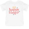 The Juniper Shop Happy Easter With Ears Toddler Short Sleeve Tee - 3 of 4