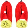Seven Times Six Dr. Seuss GRINCH Who Stole Christmas Character Santa Grinch Slippers Red - 4 of 4