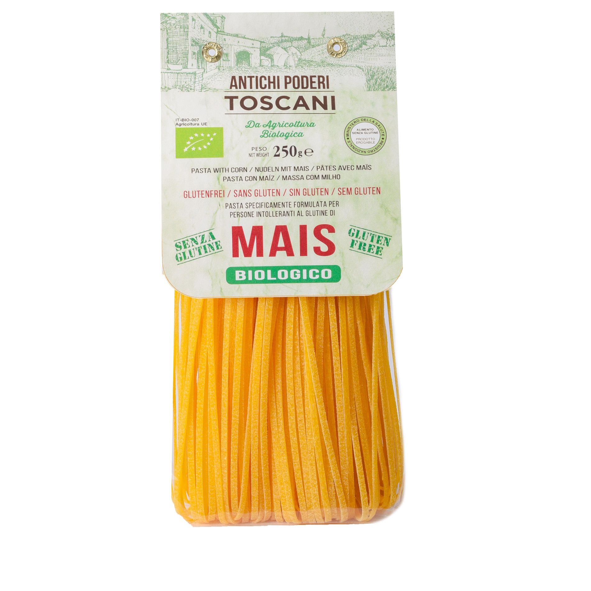 Antichi Poderi Toscani Gluten Free Organic Corn Linguine Pasta 8.8oz/250g Pack of 1