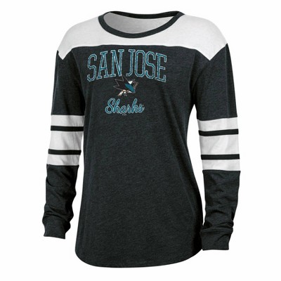 NHL San Jose Sharks Women's Long Sleeve Fashion T-Shirt