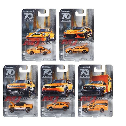 Matchbox 2023 70th Anniversary Moving Parts Set Of 5 1 64 Diecast Car Target