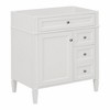 Dexmalle White 30'' Modern Bathroom Vanity Storage Cabinet with a Tip-out Drawer,without Top Sink - 3 of 4