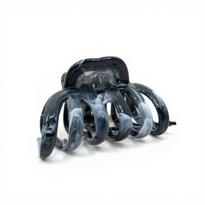 Anna-Kaci 2-Piece Translucent Marbled Hair Claw Clips Set with Curved Grip Design 4in - 1 of 4