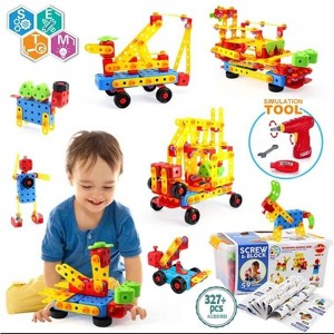 VATOS 327pcs STEMConstruction Building Blocks Sets with Storage Box for Boys and Girls Ages 2-10 Years - 1 of 3