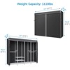 VIPEK V40C Plus Heavy Duty Clothes Rack with Cover, Extra Large Covered Wardrobe Closet Black Rack with Polyester Fabric Cover, Max Load 1300lbs - 2 of 4