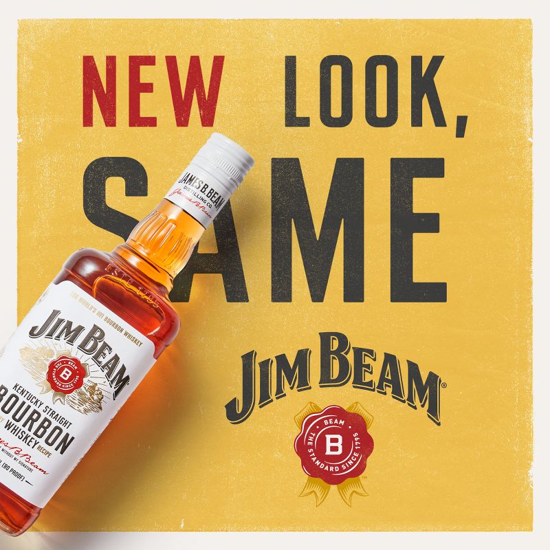 Jim Beam Kentucky Straight Bourbon Whiskey - 750ml Bottle, 3 of 8