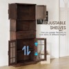 59.4" Tall Pantry Storage Cabinet with Adjustable Shelves, Storage Hutch, White - 4 of 4