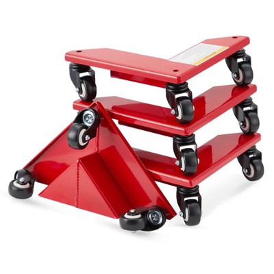 Set of 4 Desk Cabinet Corner Mover Dolly,Steel Furniture Dollies with 3300Lbs Loading Capacity,Furniture Mover Tool for Cabinets, Refrigerators