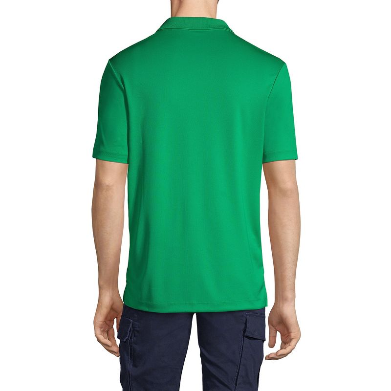 Lands' End Men's Short Sleeve Solid Active Polo Shirt, 2 of 5