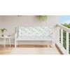 Garden Bench Cushion Set of 2 Leaf Pattern 100% Polyester vidaXL - 3 of 4
