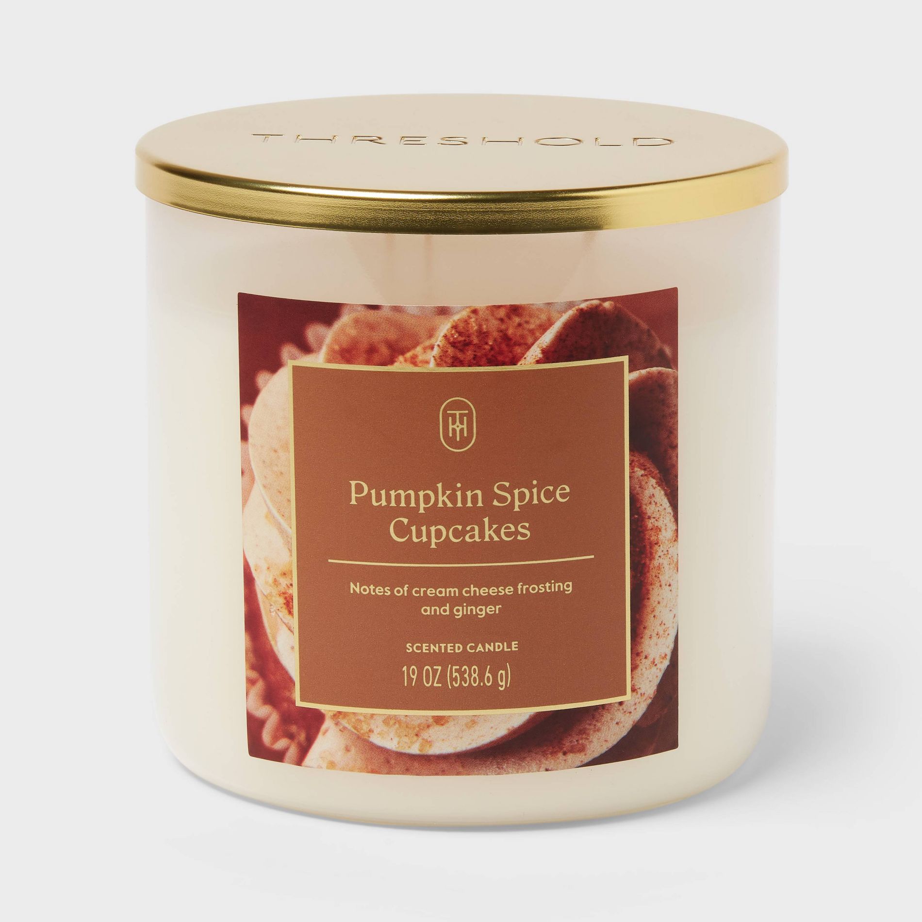 3 Wick Lidded Pumpkin Spice Cupcakes Jar Candle 19oz - Threshold™