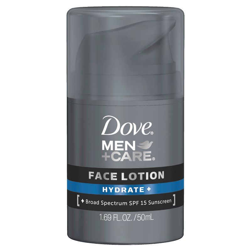 Dove Men+Care Hydrate + SPF 15 Sunscreen Face Lotion - 1.69oz - Trial Size, 1 of 7