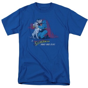 Men's Superman And His Dog T-Shirt - 1 of 4