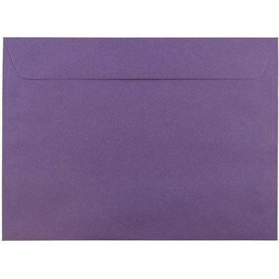 JAM Paper 9 x 12 Booklet Envelopes Dark Purple 572312532I