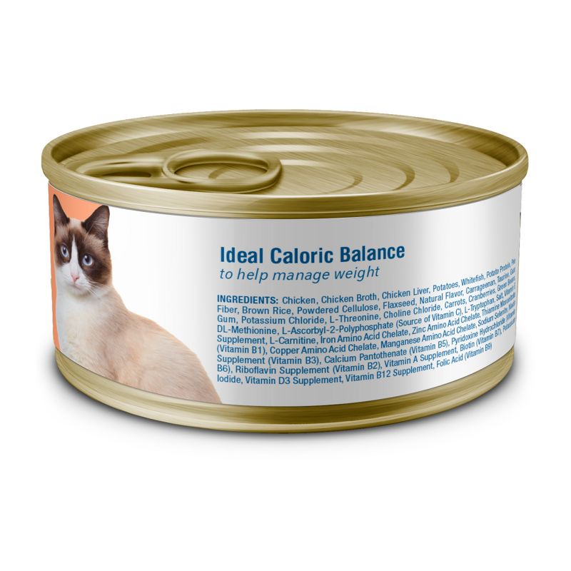 Blue Buffalo True Solutions Fit &#38; Healthy Weight Control Chicken Flavor Premium Wet Cat Food - 3oz, 3 of 12