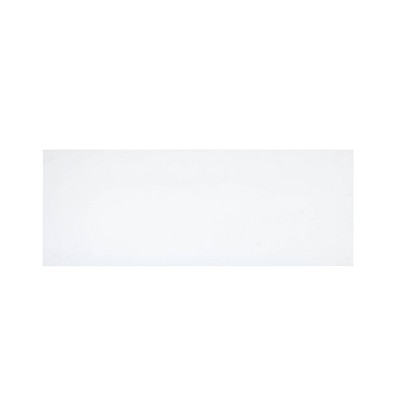 48" White Campaign Style Desk with Gold Hardware and Storage