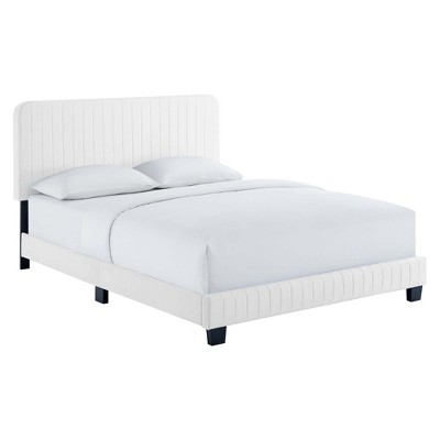 Modway Celine Channel Tufted Performance Velvet Twin Platform Bed