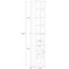 ORRD 8-Layer Adjustable Ultra-Thin Bookshelf, Wavy Border Design Narrow Display Storage Shelf for Home Office - 4 of 4