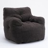 CAVINAS Teddy Fabric Bean Bag Chair,Lazy Floor Sofa Chair with Memory Sponge,Cozy Lounge Chair for Living Room - 4 of 4