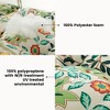 ARTPLAN Outdoor Cushions for Settee,Wicker Loveseat Cushions with Tie,Tufted Patio Cushions 2 U-Shaped Set of 5 Piece,L44xW19，Floral - 3 of 4