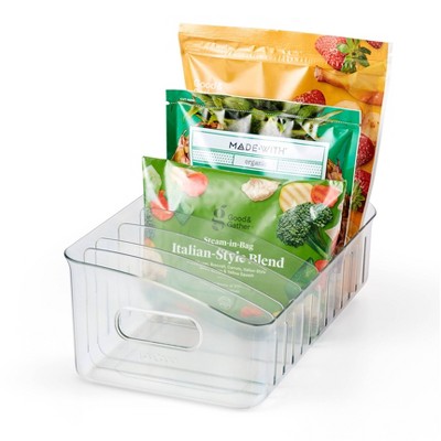 Divided Berry Bin with lid Clear - Brightroom™