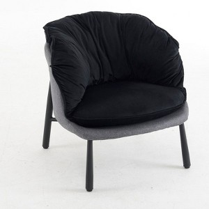 Karl Home Velvet  Lounge Chair Accent Chair - 1 of 4