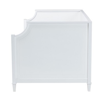 White Twin Size Wood Daybed with 3 Drawers