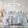 3Pcs Mini Comforter set Reversible Floral Botanical Seersucker Comforter Set - image 4 of 4