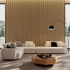 Vynxaria 0.8 in. T x 2 ft W. Walnut Woodgrain MDF Polyester Tongue and Groove Sound Absorbing Panel Eco Friendly Low TVOC 4-Pack/2-Pack - 2 of 4