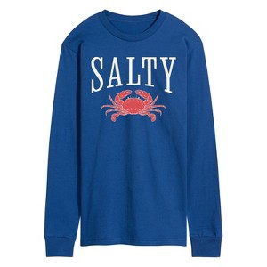 Men's - Instant Message - Salty Crab Long Sleeve Graphic T-Shirt - 1 of 4