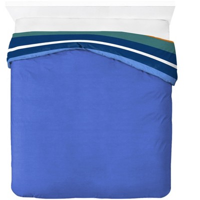 Full/Queen Vintage Stripe Organic Cotton Kids Duvet Cover Set