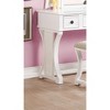 Sapphtopaz Makeup Vanity Desk with Foldable Mirror, Wood Makeup Table with 3 Drawers & Cushioned Stool Dresser For Bedroom - 4 of 4