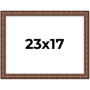 PosterPalooza | 23x17 Modern Bamboo Picture Frame, UV Acrylic, 5 Finishes - 1 of 4