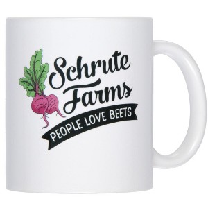 The Office Schrute Farms People Love Beets Ceramic Coffee Mug 11 Oz Beverage Cup - 1 of 4