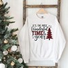 Simply Sage Market Women's Graphic Sweatshirt It's The Most Wonderful Time of The Year Plaid - 3 of 4
