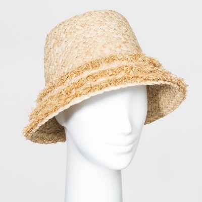 womens straw bucket hat