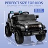 12V Kids Ride-on Truck with Parent Remote Control,All-Terrain Electric Car with Twin 35W Motors, 3 Speeds & Spring Suspension - 3 of 4