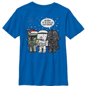 Boy's Star Wars Boba It's Cold Outside T-Shirt - 1 of 4