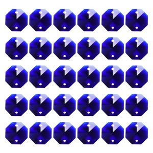 Unique Bargains Crystal Pendants Octagon Beads for DIY Lamp Arts Crafts Decoration 30 Pcs - 1 of 4