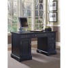 Bedford Desk Black - Home Styles: Mid-Century Modern Executive Workstation, 30 Day Limited Warranty - 3 of 4