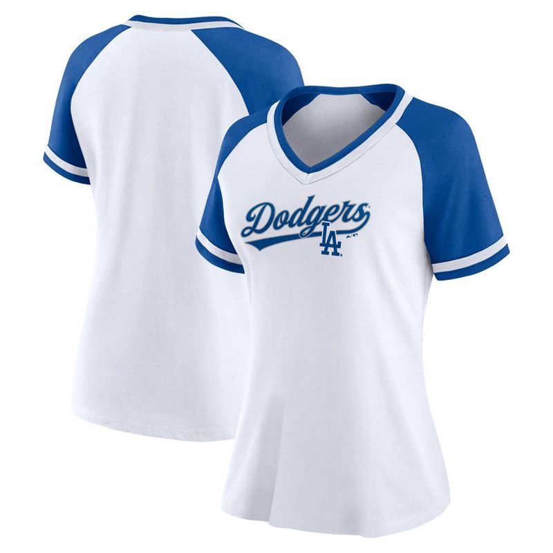 MLB Los Angeles Dodgers Women&#39;s Jersey T-Shirt, 1 of 4