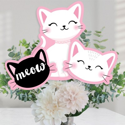 Cat Birthday Party Decoration Set, Cute Cat Party Supplies For Kids Who  Love Meowing Cats, Cat-Themed Party Gift Decoration Set