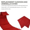 Sunnydaze Replacement Cushion and Umbrella Fabric for Outdoor Hanging Lounge Chair - 3 of 4