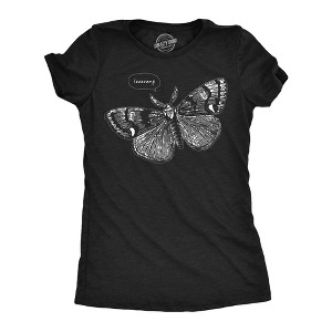 Womens Funny T Shirts Laaaaamp Sarcastic Moth Graphic Novelty Tee For Ladies - Crazy Dog Women's T Shirt - 1 of 4