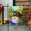 Evergreen Scarecrow and Friend Appliques Garden Flag 12 x 18 Inches Indoor Outdoor Decor - 3 of 4