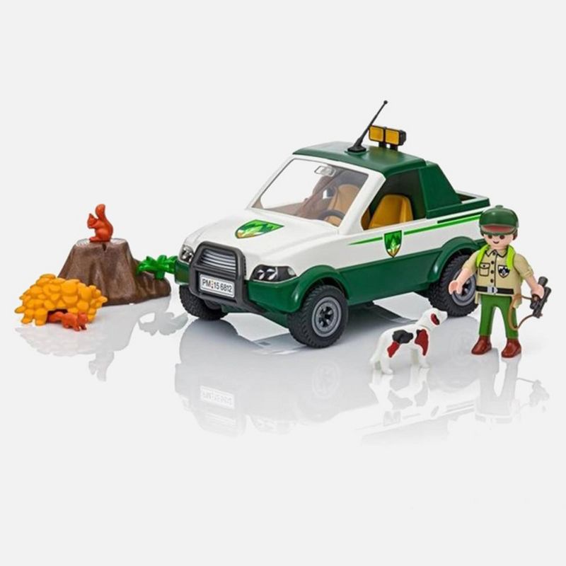 Playmobil Playmobil 6812 Country Forest Ranger Pick Up Truck Building Set, 2 of 7